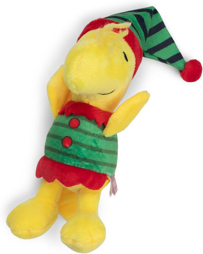 for Pets Comics 6" Holiday Woodstock Plush Elf Dog Toy | Small Squeaky Dog Toy, Yellow Dog Chew Toy | Woodstock Stuffed Animal Toy for Dogs Officially Licensed by Comics, (FF14017)